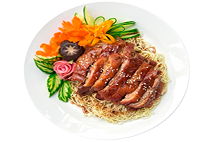 Bratnudel mit Ente